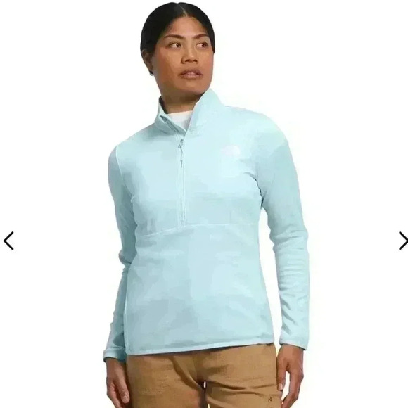 The North Face Women's Canyonlands ¼ Zip Womens Size Small  Eggshell Blue - Picture 1 of 15
